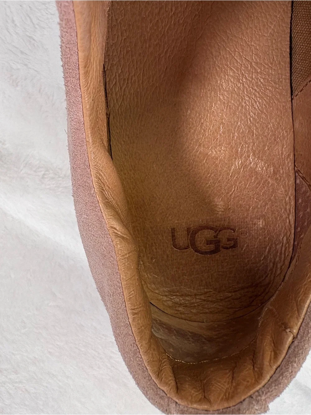 UGG Pink Suede Lace-Up Sneakers